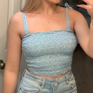 Abercrombie & Fitch Blue Crop Tank